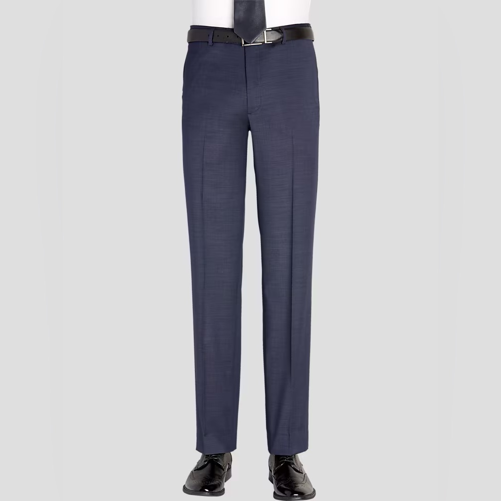 NWT Kenneth Cole Modern Fit Wool Blend Suit Pants Men’s Size 40 Raw Hem Blue